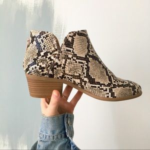 Express Snake Skin Booties!
